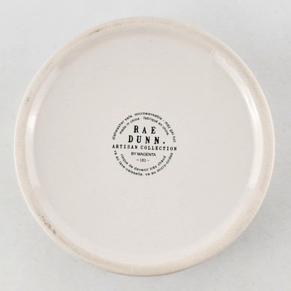 Rae Dunn 4" Cute White Dog Cat  Bowls Pet Dish by Magenta Large Letters EH? - Picture 3 of 6